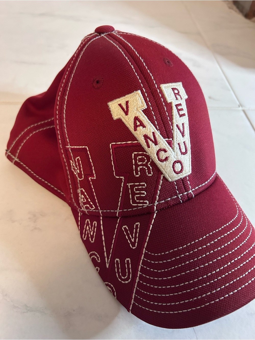 Vancouver Revo Embroidered Maroon nhl Baseball Cap. Millionaires / Canucks.